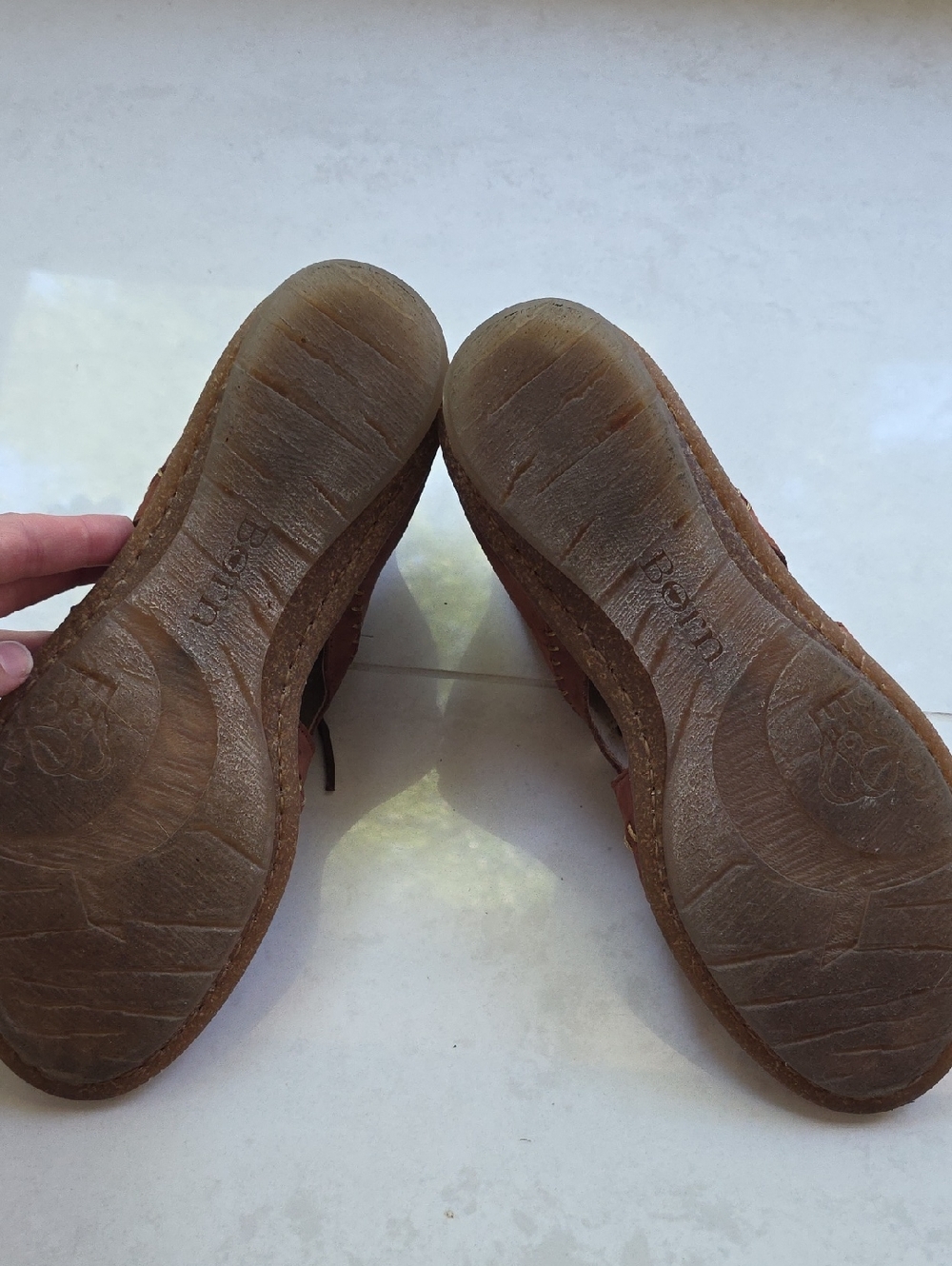 Born Lace up Genuine Leather sandals 9 40.5 Brown Mint Condition - Picture 8 of 9